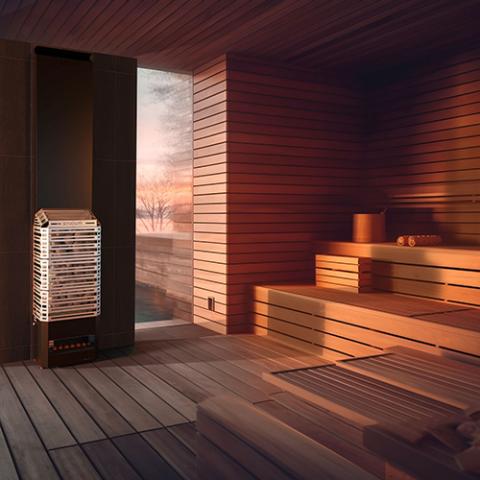 Saunum Sauna Heater & Climate Equalizer AIR 7 Stainless Steel