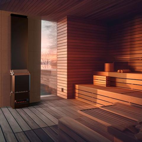 Saunum Sauna Heater & Climate Equalizer AIR 7 Black