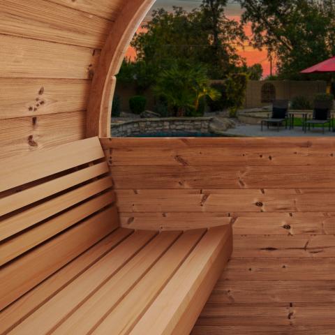 SaunaLife Sauna Barrel-Window Model E7W