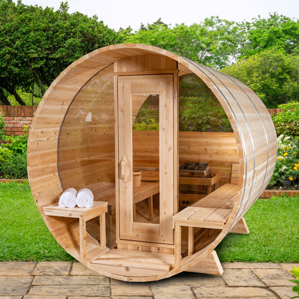 Dundalk Leisurecraft Sauna Serenity MP Barrel Sauna CTC2245MPE