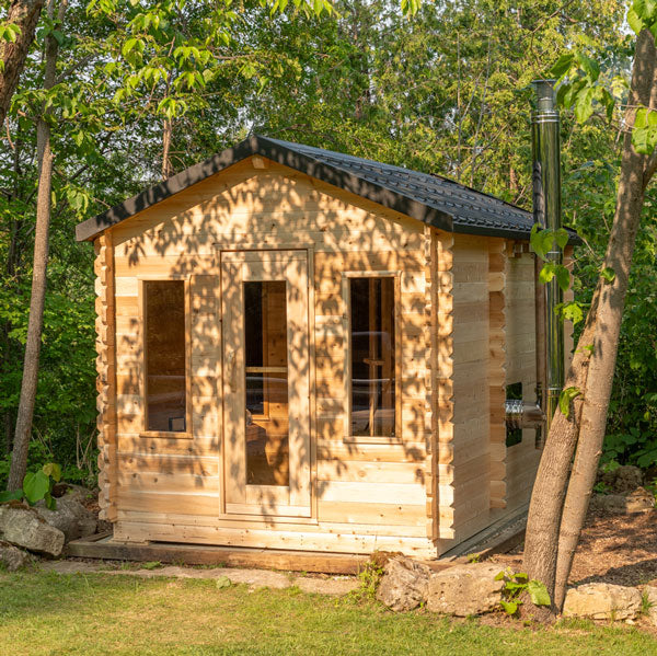 Dundalk Leisurecraft Sauna CT Georgian Cabin Sauna with Changeroom CTC88CW