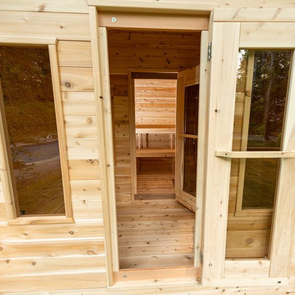 Dundalk Leisurecraft Sauna CT Georgian Cabin Sauna with Changeroom CTC88CW