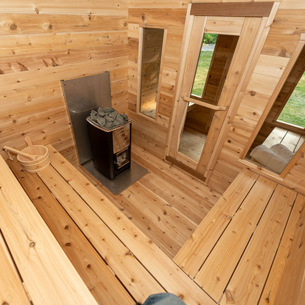 Dundalk Leisurecraft Sauna CT Georgian Cabin Sauna with Changeroom CTC88CW