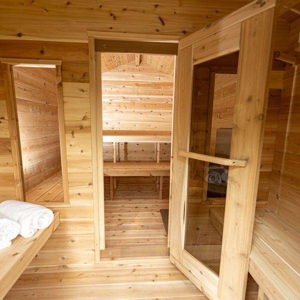 Dundalk Leisurecraft Sauna CT Georgian Cabin Sauna with Changeroom CTC88CW