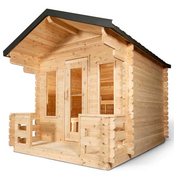 Dundalk Leisurecraft Sauna CT Georgian Cabin Sauna with Porch CTC88PE