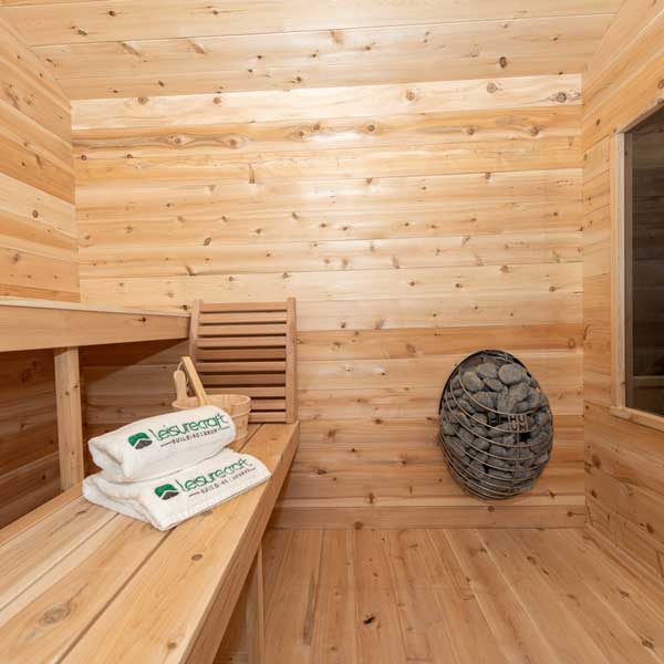 Dundalk Leisurecraft Sauna CT Georgian Cabin Sauna with Porch CTC88PE