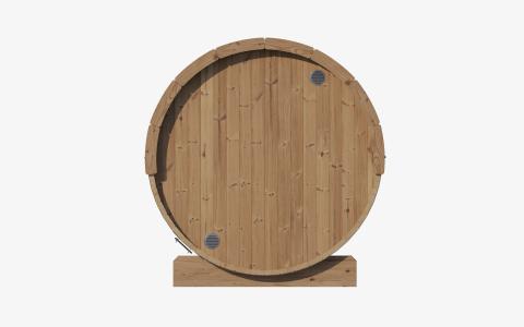 SaunaLife Sauna Barrel with Glass Front Model E8G