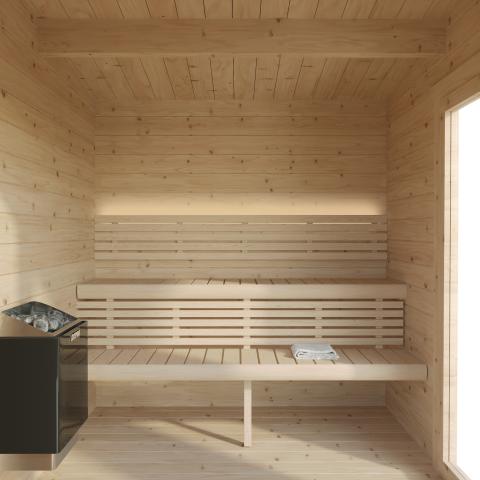 SaunaLife Outdoor Sauna Model G4