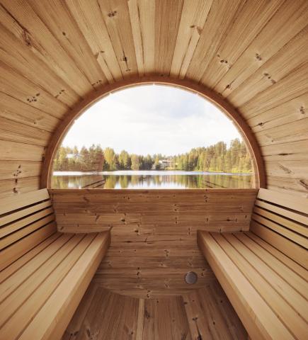 SaunaLife Sauna Barrel-Window Model E7W