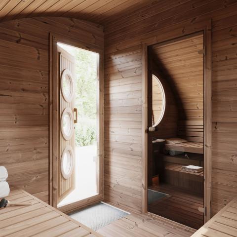 SaunaLife Outdoor Sauna Model G11