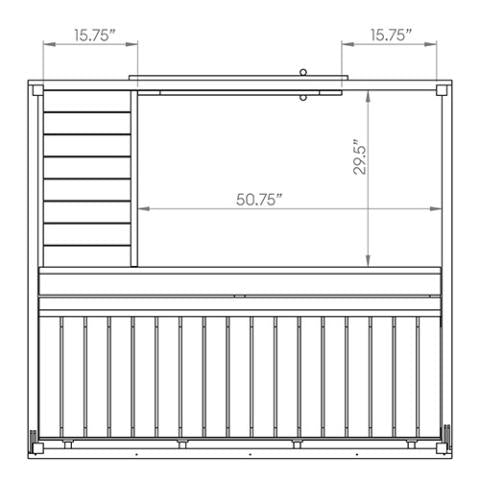 SaunaLife Outdoor Sauna Model G2