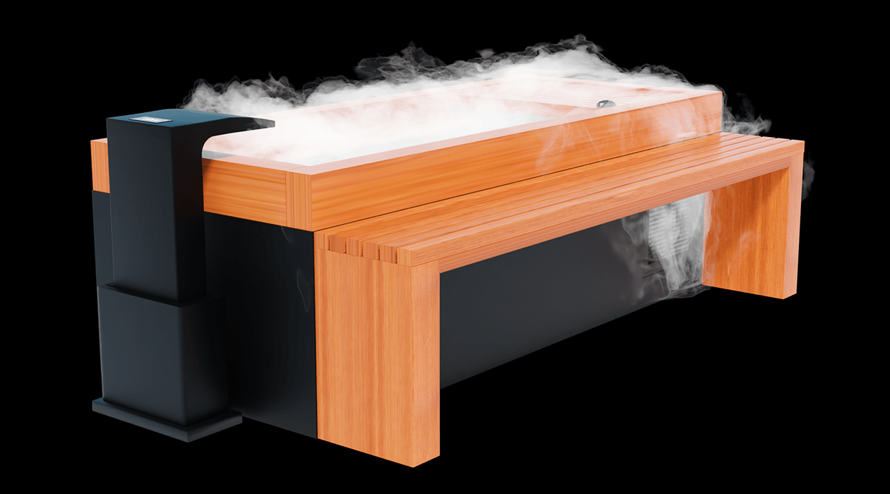 Frozen 6 Cold Plunge Tub with Steam Generator