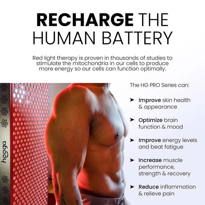 Recharge Human battery Hooga Red Light Therapy