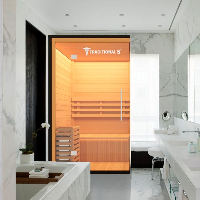 Personal Sauna in a bathroom